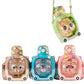 زجاجة مياه محمولة على شكل دب Cute Designer Teddy Water Bottle Bouteille d'eau portable en forme d'ourson avec paille
