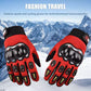 قفازات سباق واقية للمفاصل الصلبة تعمل باللمس للدراجات النارية Gants de moto tactiles, gants de course à protection renforcée pour écrans tactiles