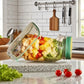 علبة سلطة محمولة بفتحة جانبية وغطاء Bocal à Salade Portable à Ouverture Latérale avec Couvercle
