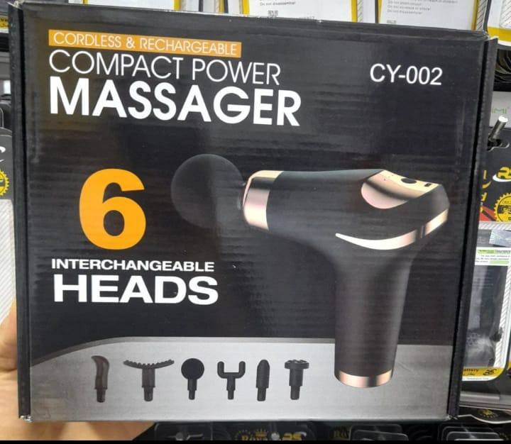 Compact Power Massager CY-002 6Heads جهاز تدليك كهربائي صغير الحجم CY-002 بستة رؤوس