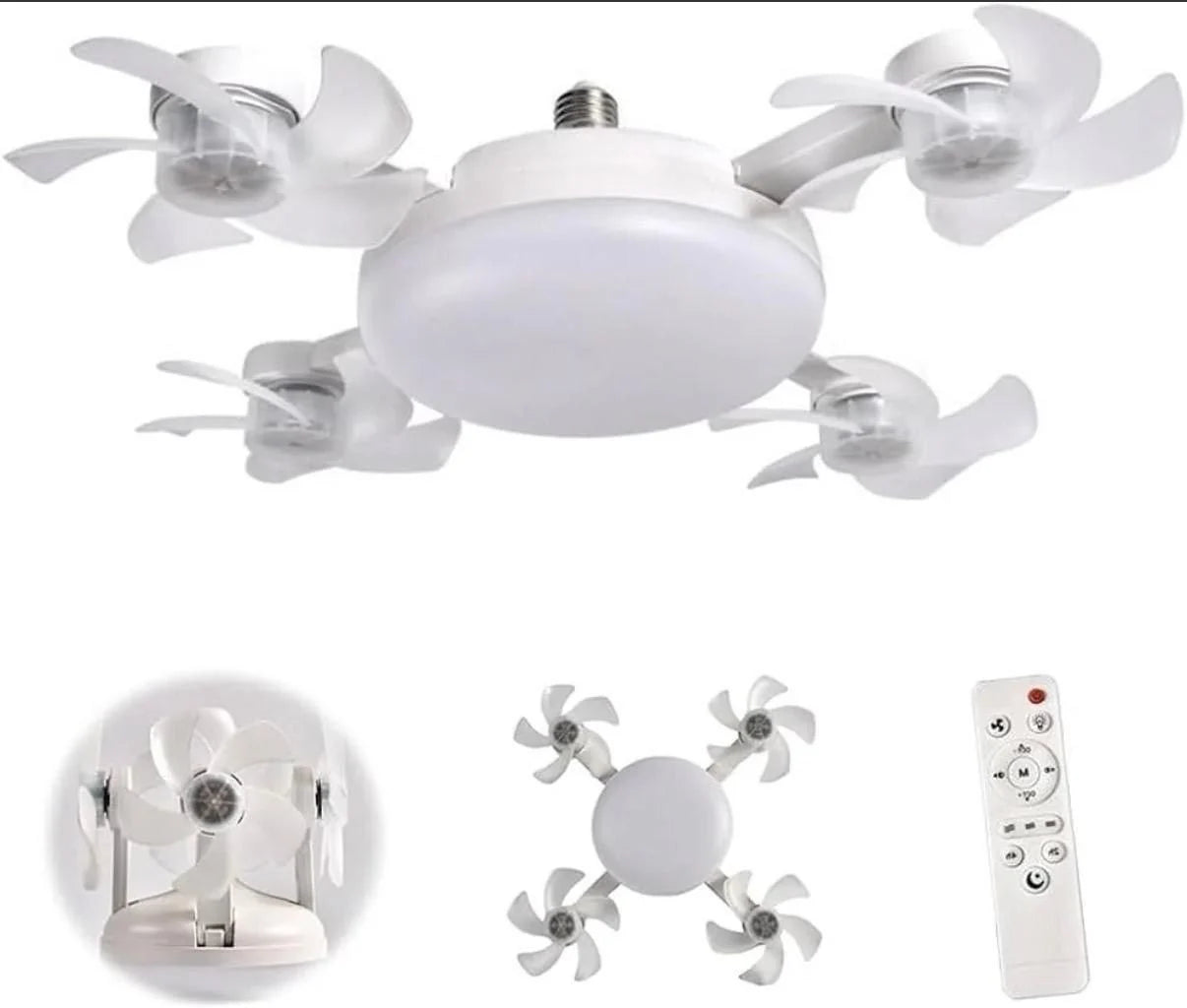 Ventilateur plafond éclairage télécommande مروحة سقفية بإضاءة وتحكم عن بعد