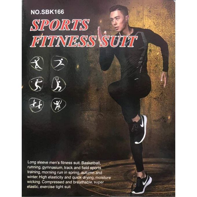 ملابس رياضية رجالية ضغط3 قطعة Sports Fitness Suit