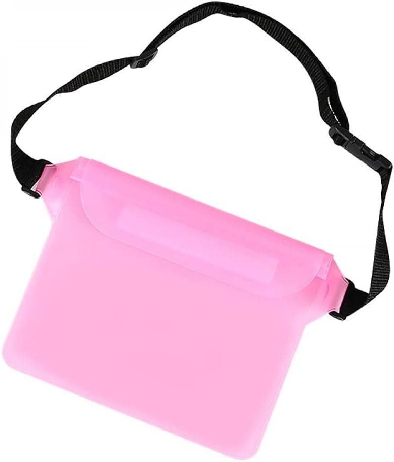 Pochette étanche pour la natation avec ceinture ajustable et protection tactile pour téléphone portable حقيبة سباحة مقاومة للماء مع حزام خصر قابل للتعديل، وغطاء هاتف محمول