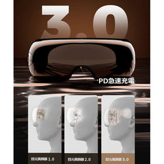 جهاز تدليك وحماية العين الذكي Intelligent Eye Protection Device Chauffe-yeux Llano, visible, traitement des yeux, airbag 8D, soin des yeux