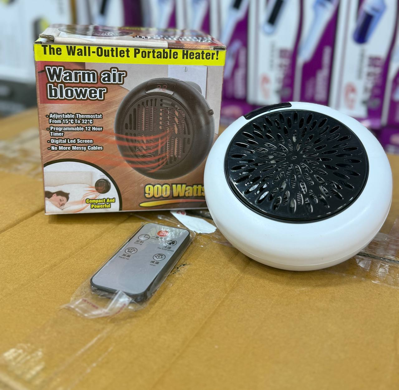 Chauffage Portable Électrique 900W سخان كهربائي محمول