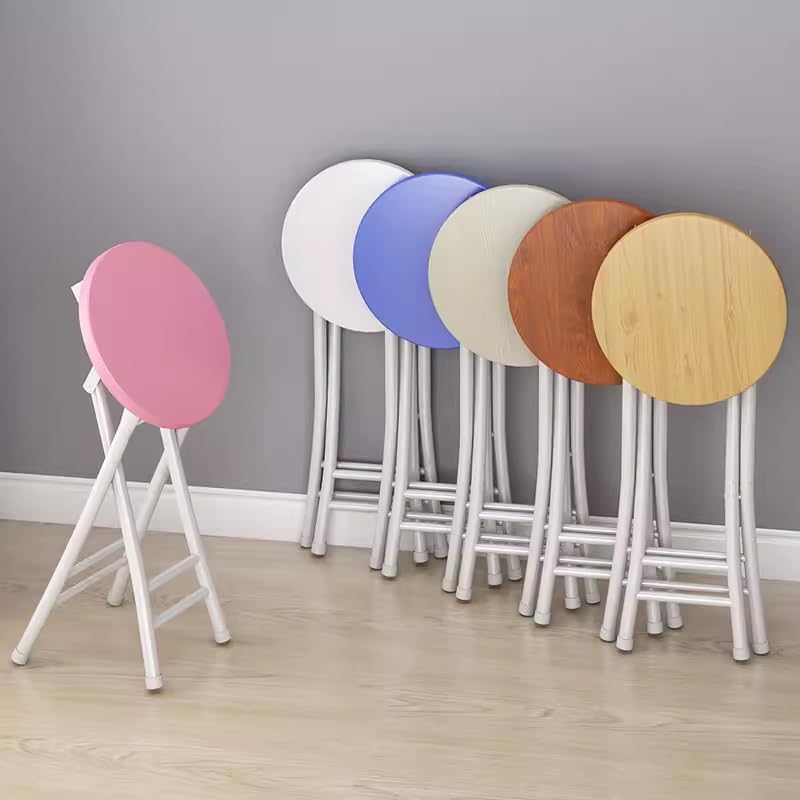 كرسي قابل للطي محمول بارتفاع 18 بوصة Chaise pliante portable de 45 cm de haut, tabouret de bar pliable robuste avec poignée