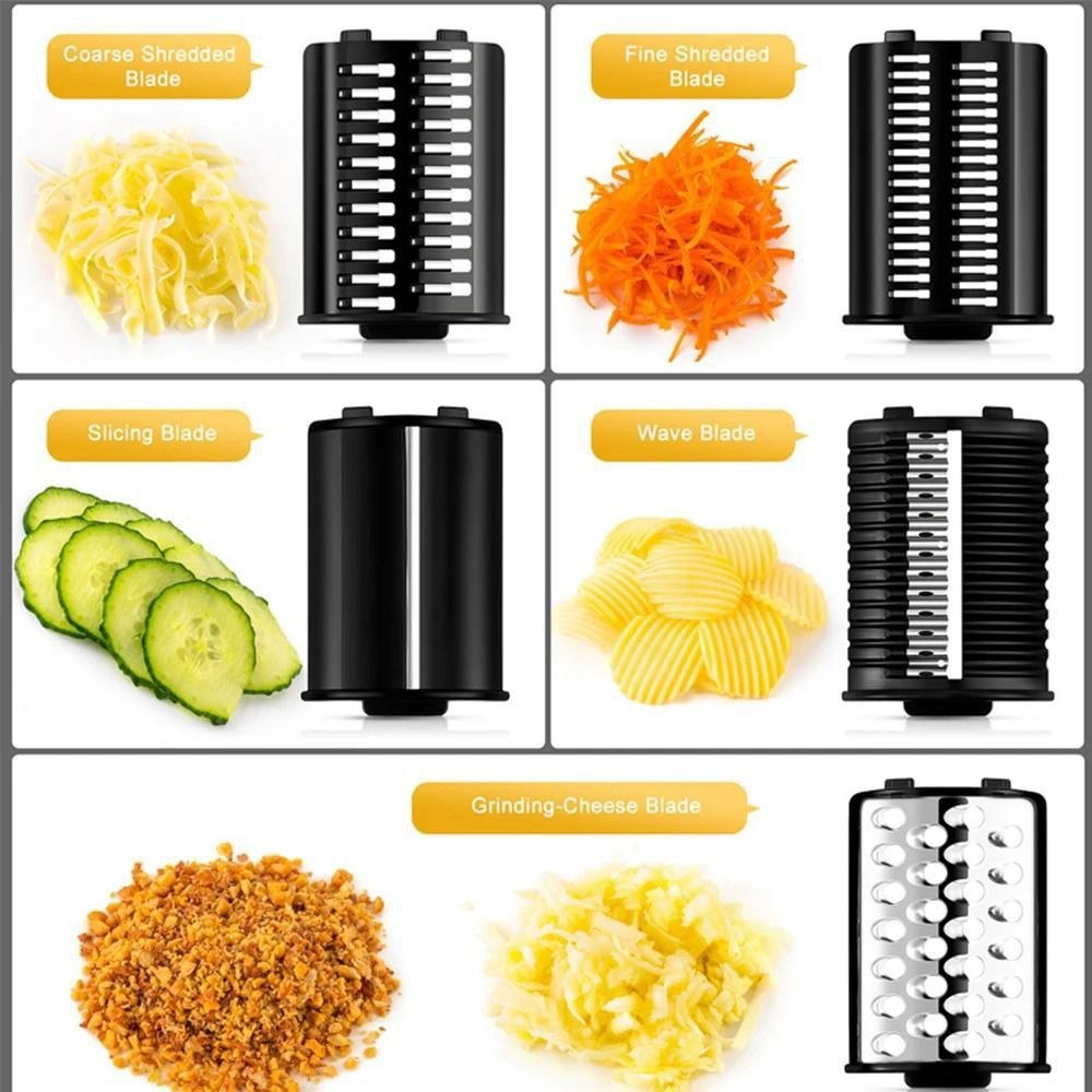 مبشرة كهربائية متعددة الوظائف، قطاعة خضراوات وجبن LG-X228 Râpe Électrique Multifonction Coupe-Légumes et Fromage