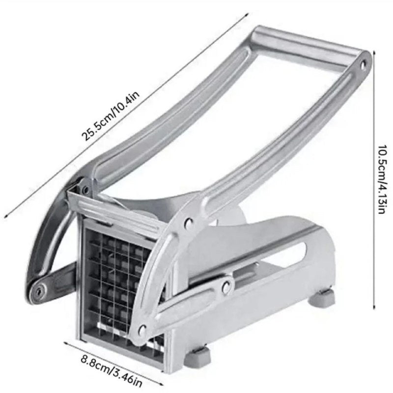 Potato Chipper Coupe-frites manuel en acier inoxydable قطاعة البطاطس المقلية اليدوية المصنوعة من الفولاذ المقاوم للصدأ