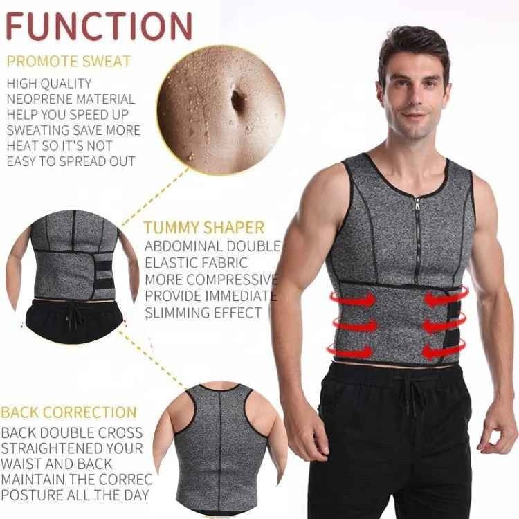 Gilet de sudation en néoprène, réglable, respirant صدرية رجالية سترة عرق قابلة للتعديل وجيدة التهوية مصنوعة من النيوبرين
