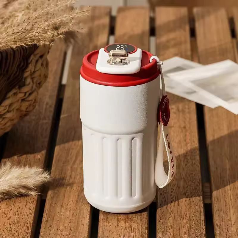 Tasse à café de voyage intelligente de 450ML كوب سفر ذكي ، شاشة لدرجة الحرارة LED