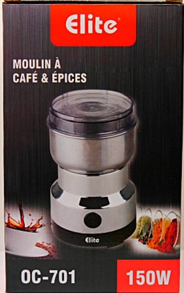 Moulin à café et mixeur électrique broyeur pour grains de café OC-701 مطحنة قهوة كهربائية ومطحنة خلاط لحبوب القهوة