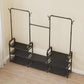 رف ملابس مزدوج قائم بذاته مع أرفف Multi Functional Coat Rack Portant à Vêtements Sur Pied Double et Étagères