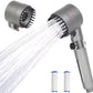 رأس دش مع دش محمول باليد، رؤوس دش عالية الضغط Pommeau de douche avec douchette à main, combiné haute pression