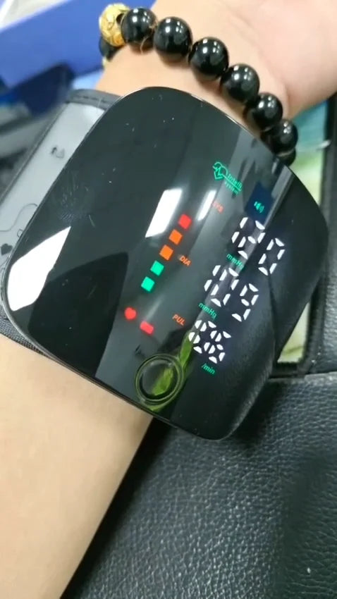 جهاز قياس ضغط الدم المعصمي Tensio-mètre au poignet Tensiomètre numérique appareil tension artrielle avec batterie rechargeable