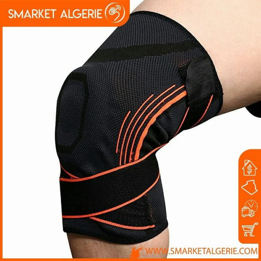 Genouillères de sport pressurisés élastiques protection 2 pièces حزام شدالركبة الرياضية المرنة المضغوطة، قطعتين