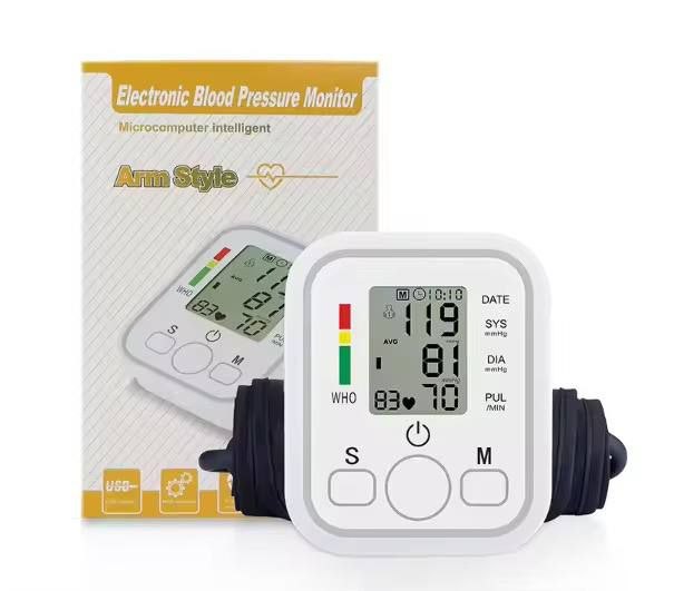 Tensio-mètre Moniteur de pression artérielle LCD fréquence جهاز قياس ضغط الدم LCD معدل قياس ضغط الدم