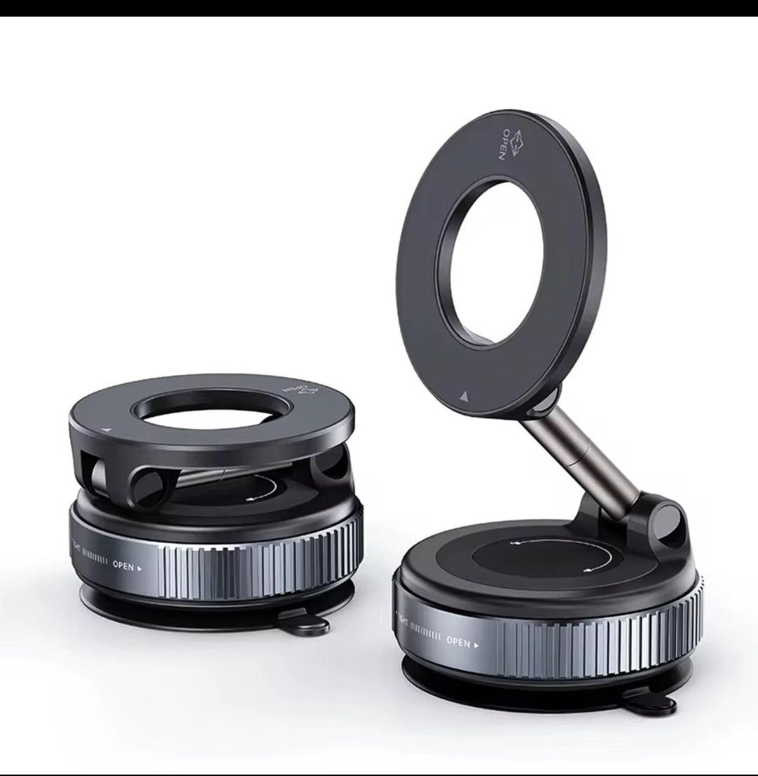 حامل هاتف للسيارة Support de téléphone pour voiture avec ventouse universelle 360 rotation magnétique pour pare-brise et tableau de bord