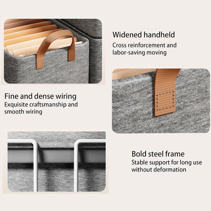 صندوق تخزين قماشي قابل للطي Boîte de Rangement en Tissu Pliable