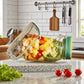 علبة سلطة محمولة بفتحة جانبية وغطاء Bocal à Salade Portable à Ouverture Latérale avec Couvercle