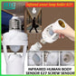قاعدة مصباح E27 بقدرة 60 واط مزودة بمستشعر حركة PIR لمصابيح LED Douille lampe détecteur de mouvement PIR E27 60W pour ampoules LED