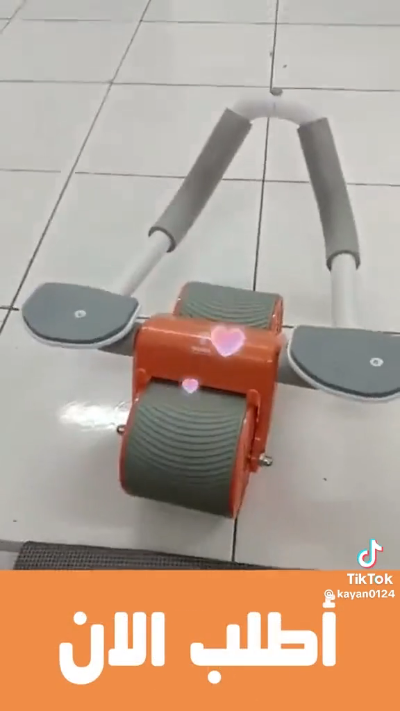 Roue abdominale à rebond automatique عجلة بطن ذاتية الارتداد مع مؤقت ودعم للكوع والركبة