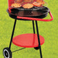 شواية فحم دائرية مزودة بعجلات Barbecue rond à charbon de bois