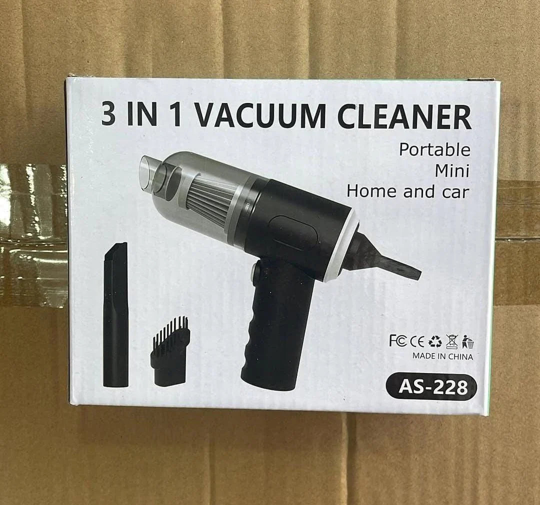 3in1 Vacuum cleaner portable mini voiture maison AS-228 مكنسة كهربائية صغيرة محمولة 3 في 1 للسيارة أو المنزل AS-228