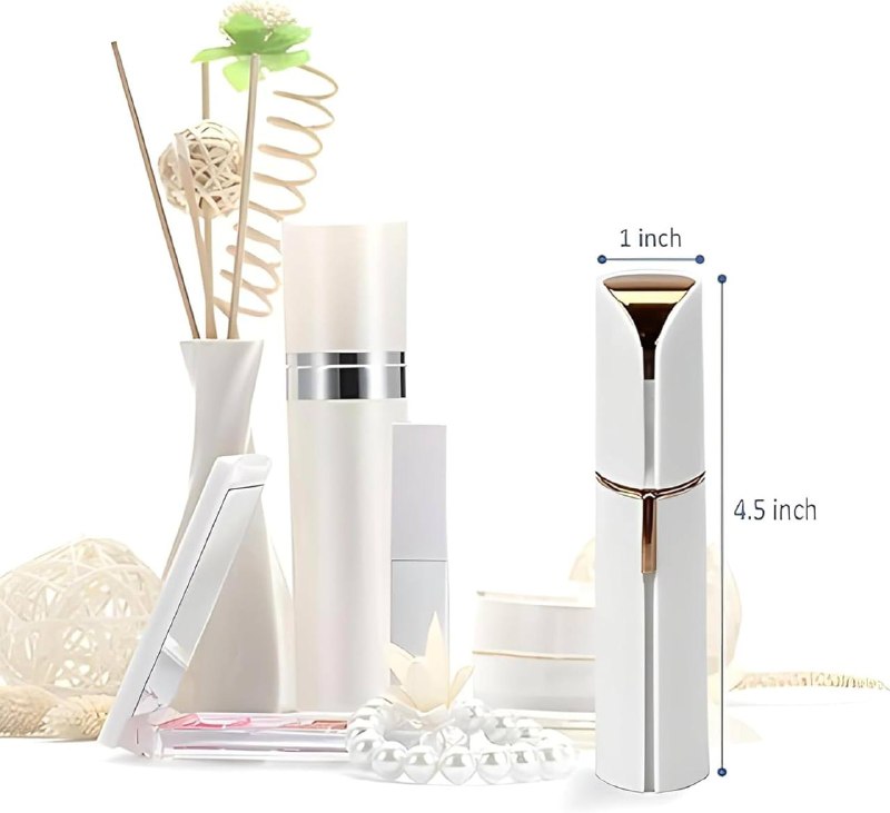 أداة إزالة شعر بدون ألم للنساء، جهاز إزالة الشعر للشفاه العلوية والذقن والحواجب والرقبة والساق