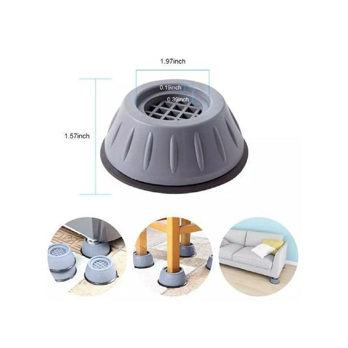 4 قطعة حامل غسالة مضاد للاهتزاز ، وسادات مضادة للاهتزاز 4pcs Support de machine à laver anti-vibration, Tampons antivibration