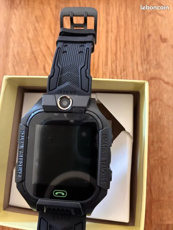 SWZEC Montre GPS Smart watch pour enfant Montre GPSS pour enfant Montre Intelligente pour Enfants  localisation LBS tracker Noir
