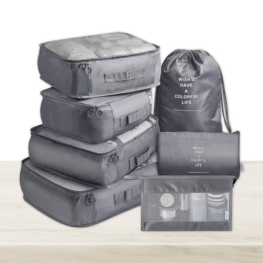 Organisateurs de valise de type cubes d'emballage منظمات حقائب سفر مجموعات متعددة القطع لترتيب الملابس والإكسسوارات
