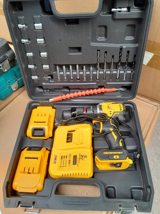 طقم مثقاب مفك  kit de perceuse-visseuse sans fil 21V de la marque Lambo Tech