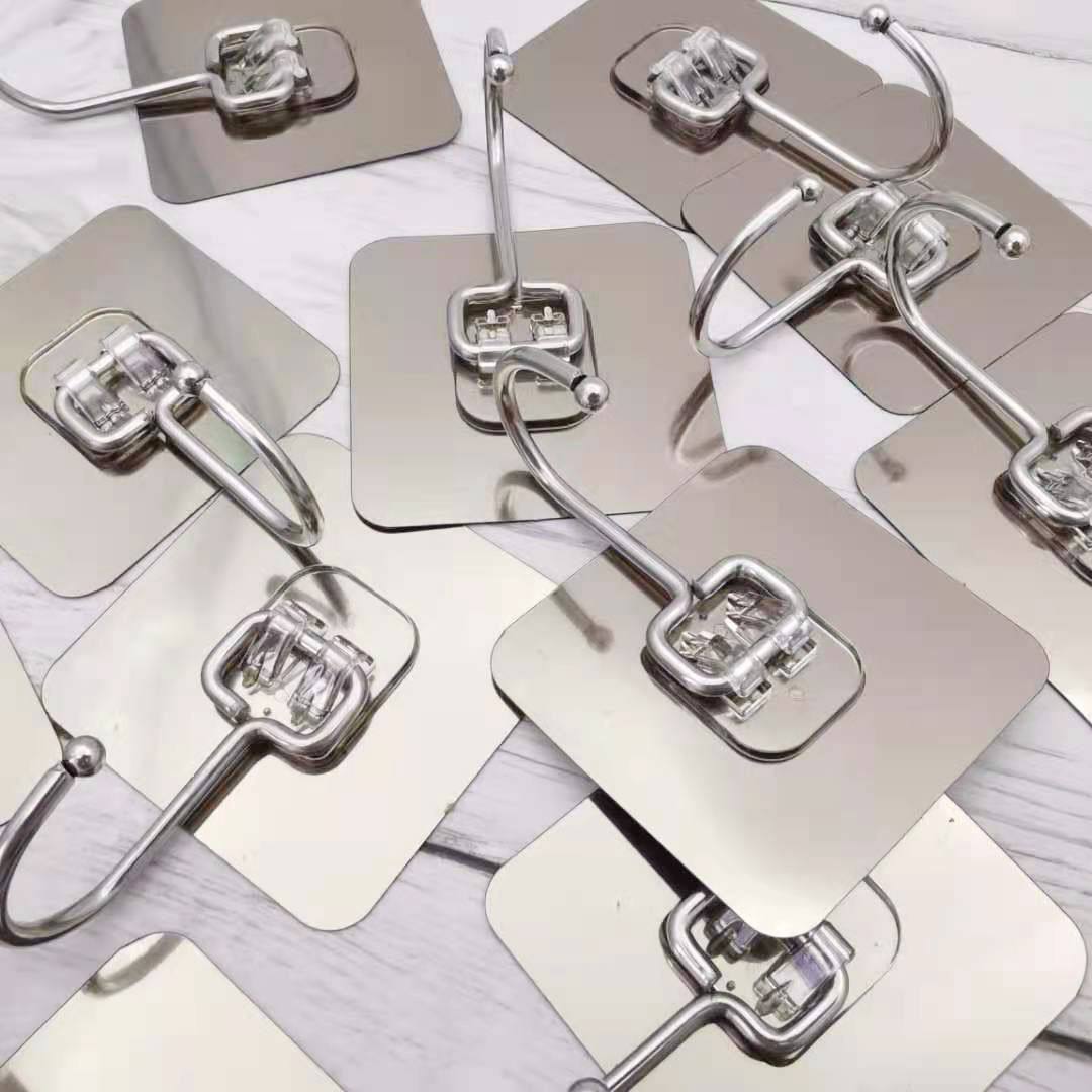 10 قطع من شماعات الحائط الشفافة المصنوعة 0pcs Support mural auto-adhésif en PVC Transparent