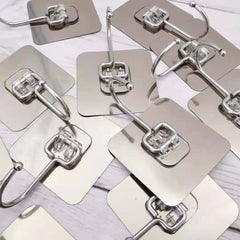 10 قطع من شماعات الحائط الشفافة المصنوعة 0pcs Support mural auto-adhésif en PVC Transparent