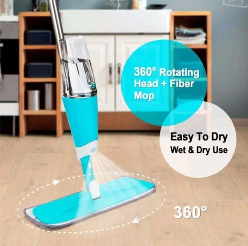 Nettoyeur Pulvérisation Multi-Fonction Healthy Mop Spray Balai مكنسة الرش