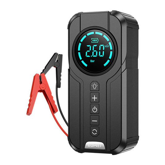 Démarreur de Batterie 4-en-1 avec Gonfleur Automatique