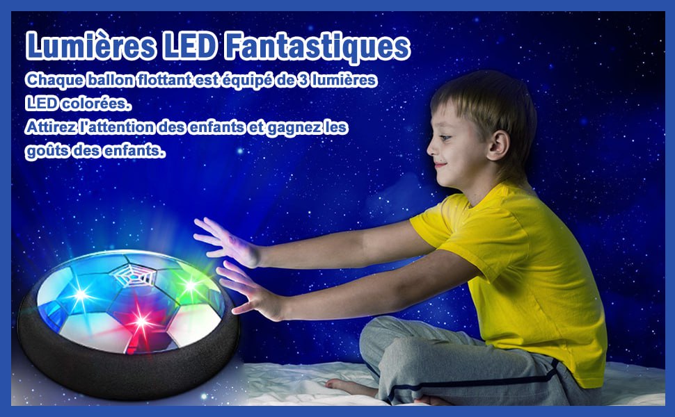 كرات هوكي هوكي لكرة القدم Ballons de hockey flottants flottants Jouet rechargeable 3 en 1