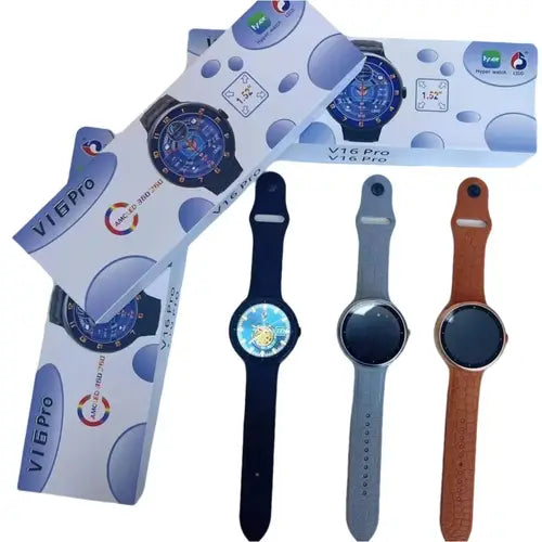 ساعة Ultra V16 Pro الذكية المزودة بخاصية الاتصال عبر البلوتوث وشاشة LED مقاس 1.5 بوصة