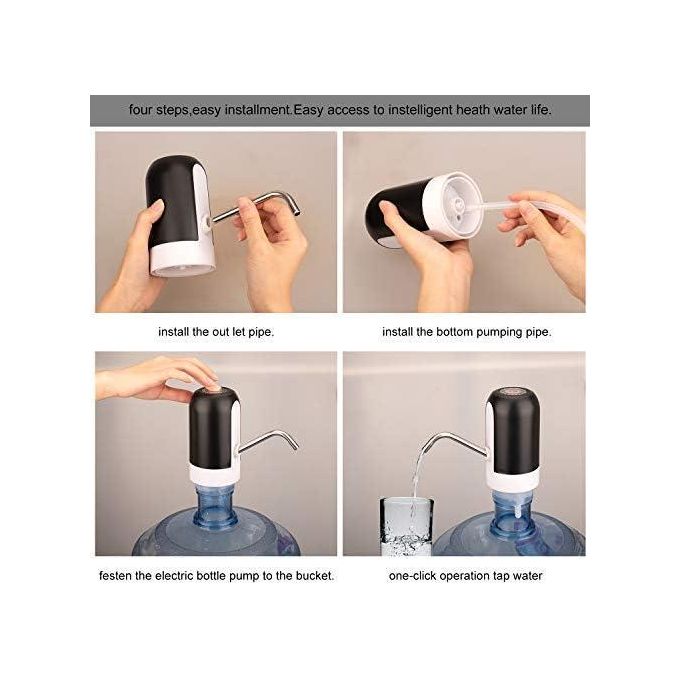 مضخة ماء كهربائية قابلة للشحن موزع أوتوماتيكي للزجاجات Pompe à eau électrique rechargeable