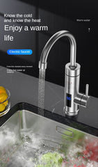 Robinet thermostatique électrique, chauffe eau instantané صنبور ترموستاتي كهربائي، سخان مياه فوري للمطبخ والحمام