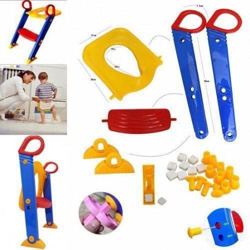Lightweight Foldable And Portable Baby Toilet Step Stool Ladder  سلم خطوة مرحاض قابلة للطي خفيفة الوزن ومحمولة سلم
