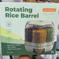 7L منظم القطاني 7 لتر الحجم الكبير Rotating Rice Barrel Distributeur et rangement hermétique pour céréales et légumineuses