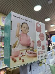 طقم طعام للأطفال سيليكون Silicone baby cutlery set