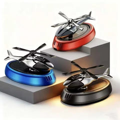 Diffuseur d'arômes solaire en forme d'hélicoptère désodorisant pour voiture معطر جو للسيارة يعمل بالطاقة الشمسية على شكل طائرة هليكوبتر