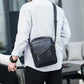 حقيبة كلاسيكية بحزام كتف قابل للتعديل Sac messager en cuir véritable pour homme