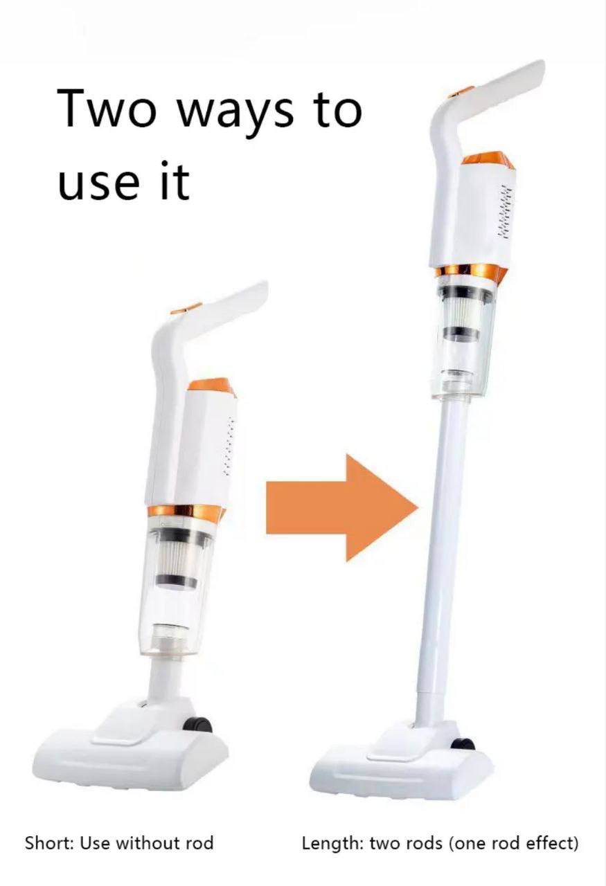 مكنسة كهربائية لاسلكية قابلة لإعادة الشحن Aspirateur balai et à main sans fil 3 en 1 léger et rechargeable