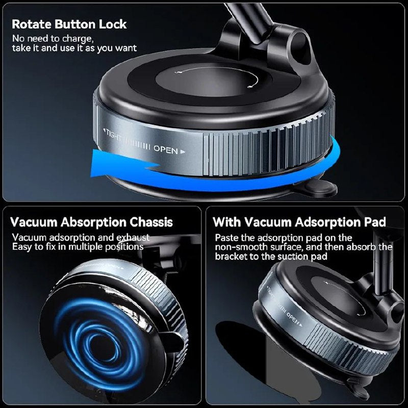 VACCUM SUCTION MAGNETIC BRACKET Support mobile portable