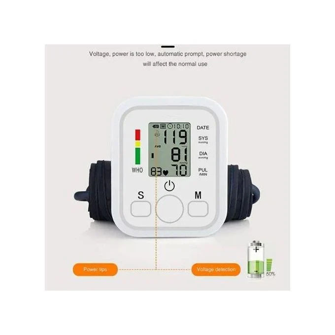Electronic Blood Pressure Monitor Tensiomètre numérique automatique جهاز قياس ضغط الدم الإلكتروني