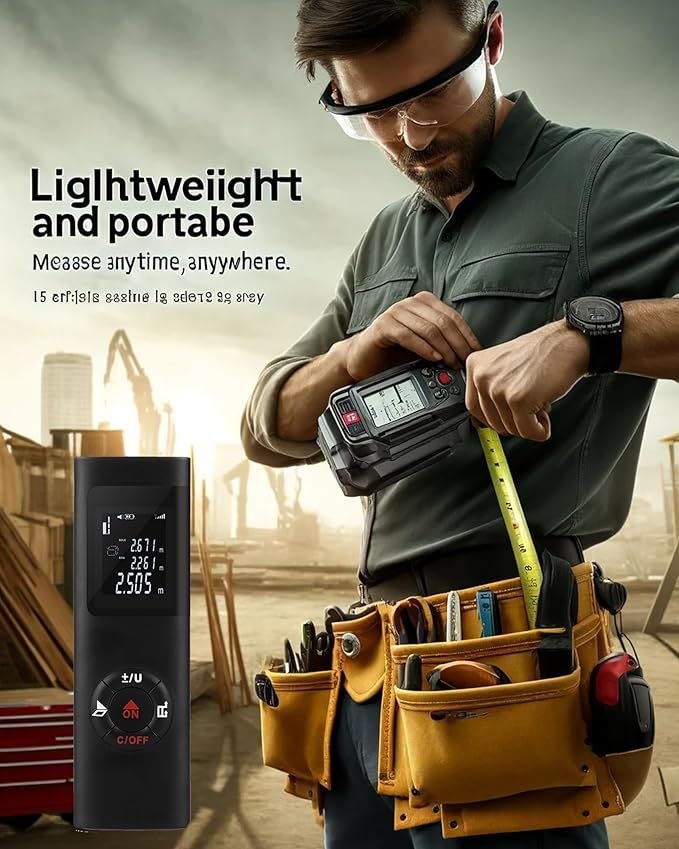 Télémètre laser numérique portable جهاز قياس المسافة بالليزر الرقمي المحمول