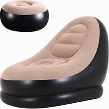 أريكة استرخاء قابلة للنفخ مع مسند للقدمين Canapé Longue Gonflable avec Repose-Pieds,